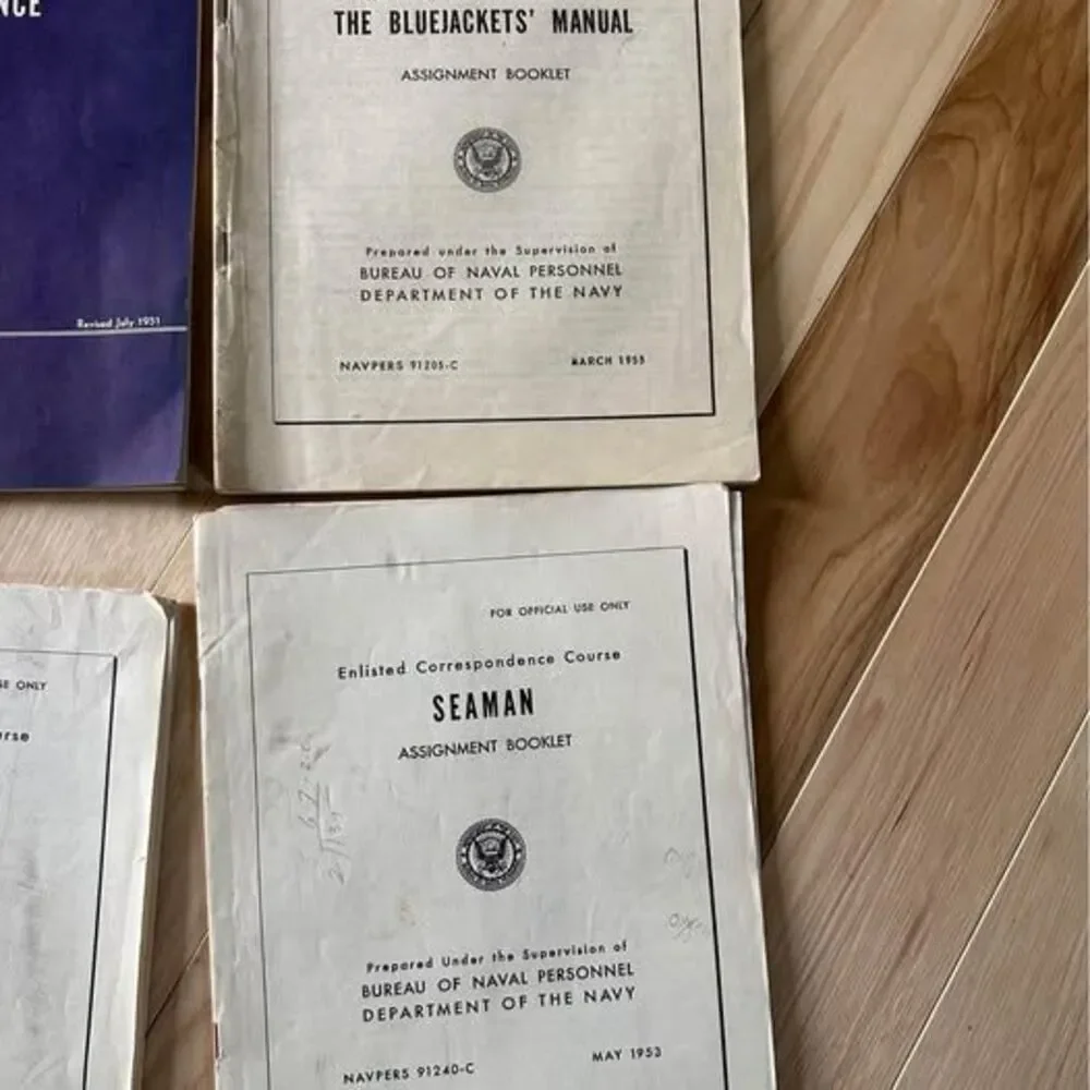 vintage Navy manuals from the 50s- lot